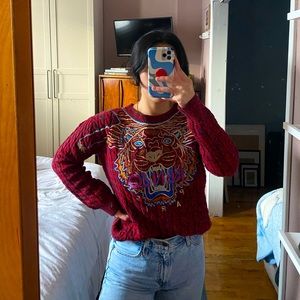 KENZO Paris red sweater sz M